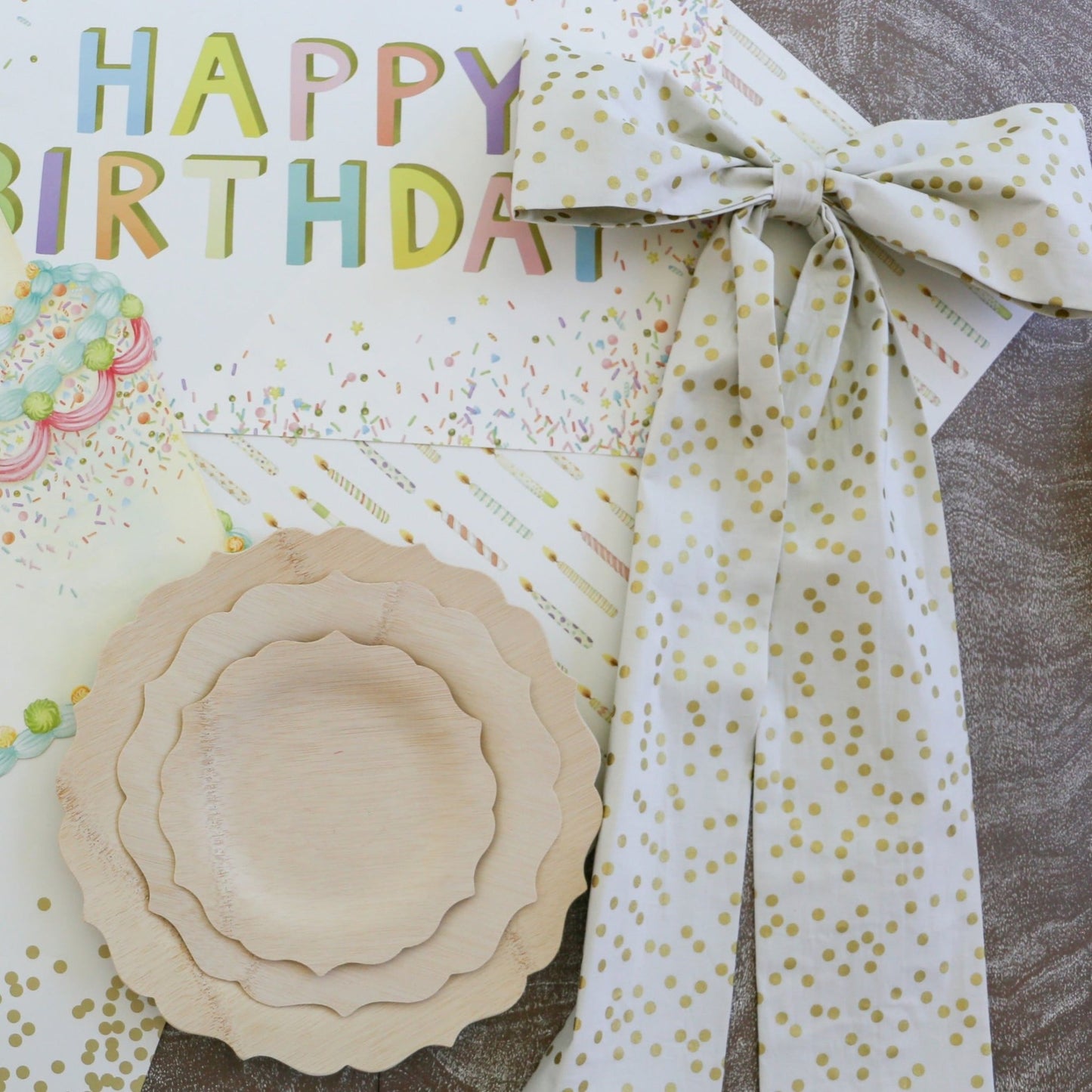 Goldie Dots Bow - Knot and Spool