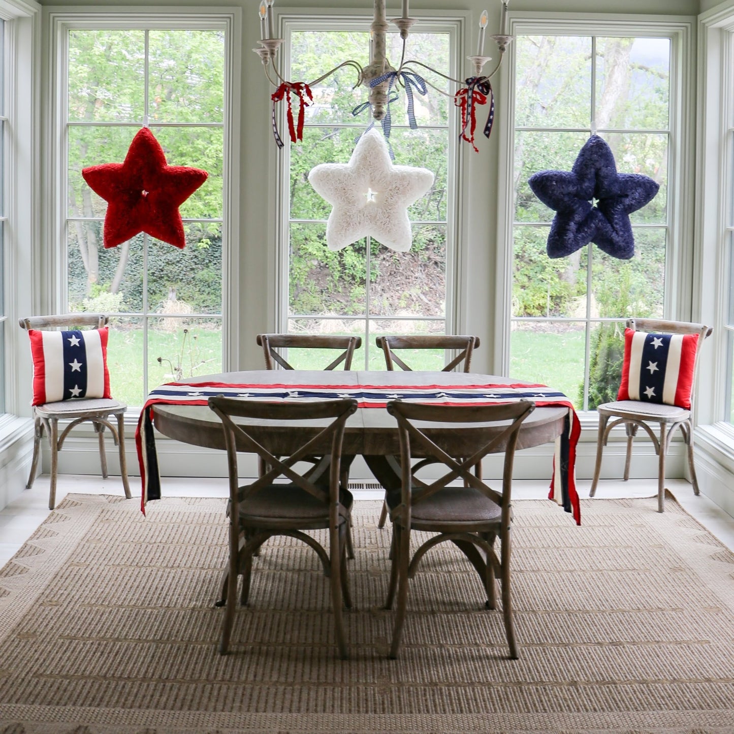 Heritage Flag Table Runner | Extra Large | 16" X 96" - Knot and Spool