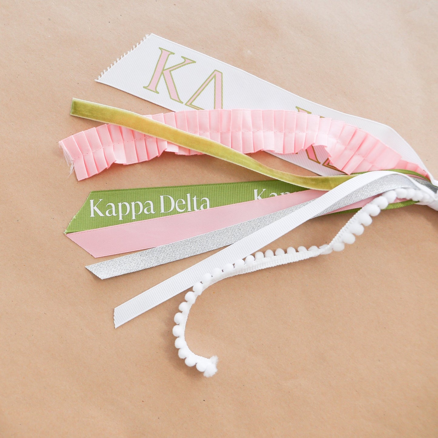 Kappa Delta Ribbon Tassel - Knot and Spool