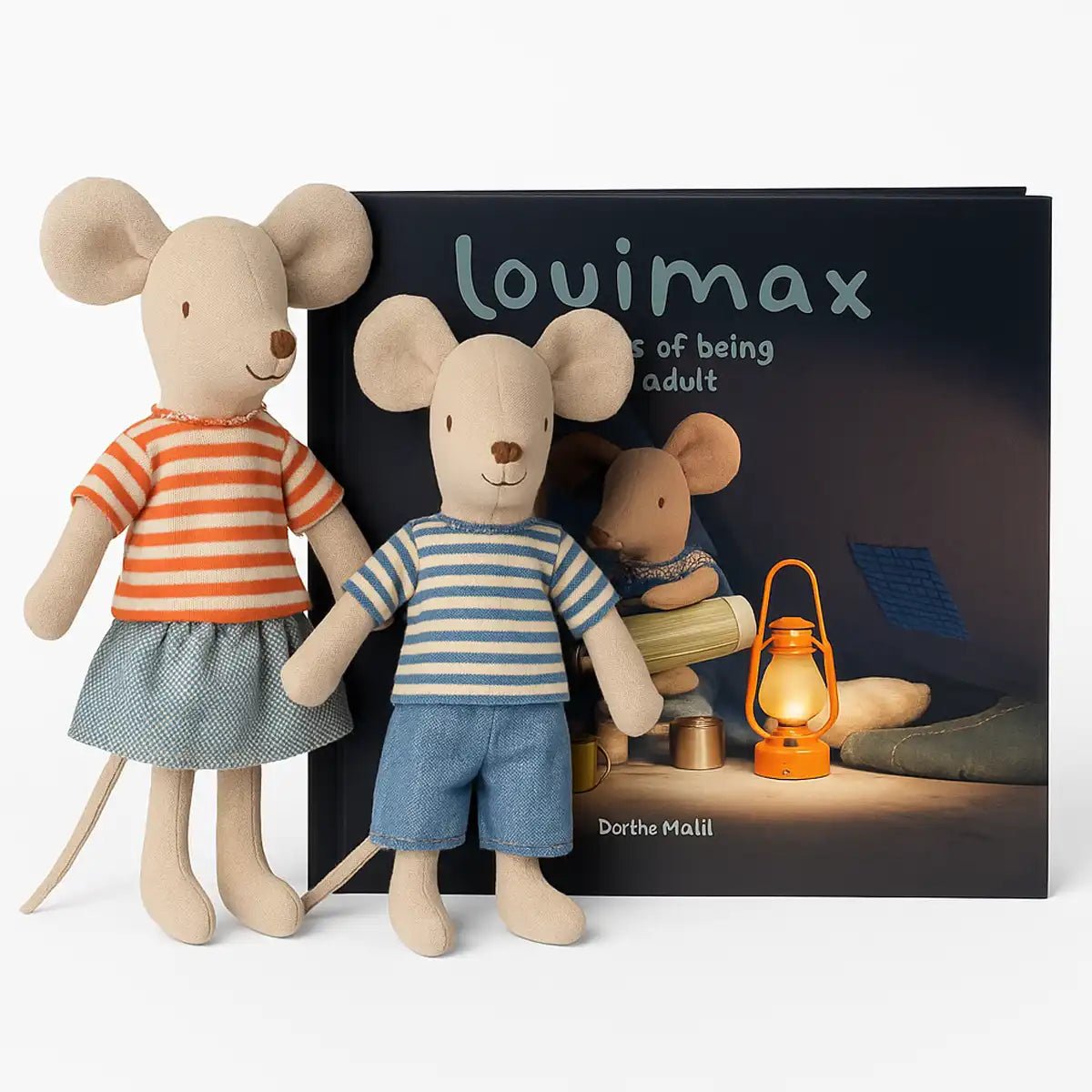 Maileg LouiMax & Mimie Set - Knot and Spool