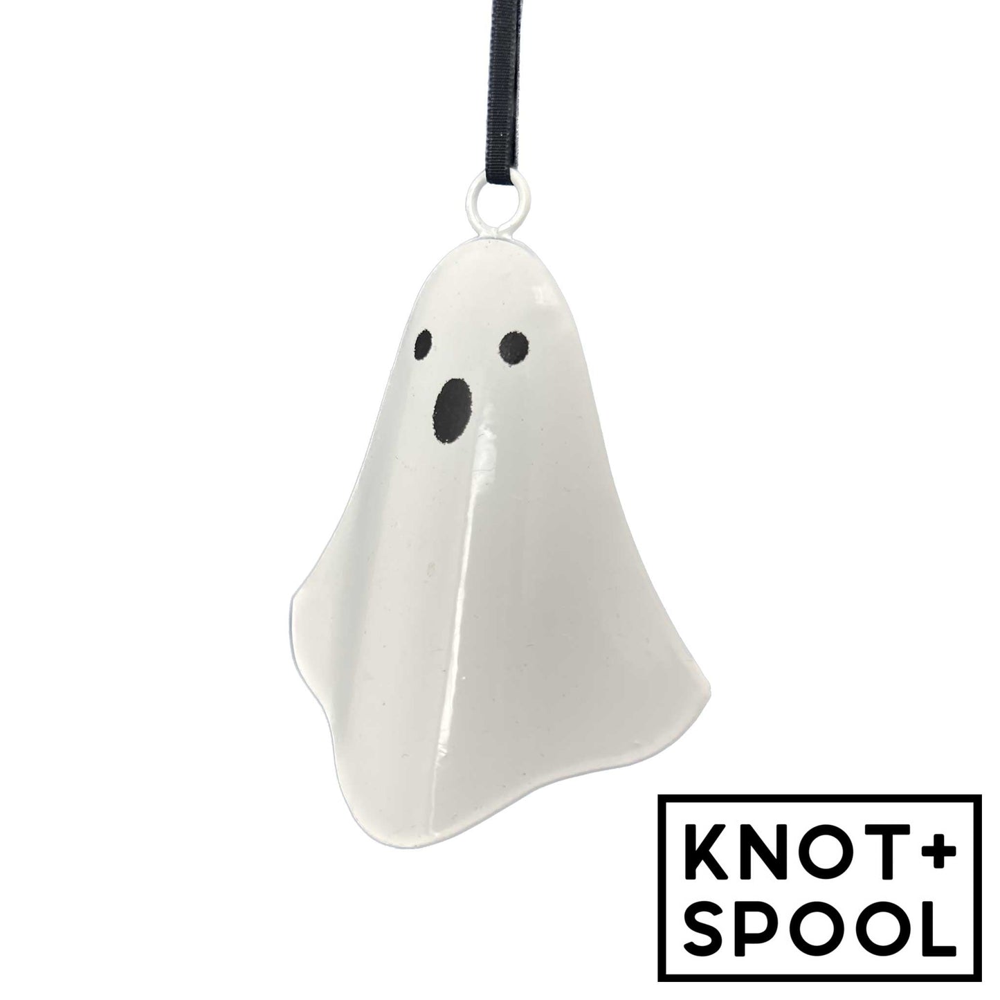Metal Ghost Ornament - Knot and Spool