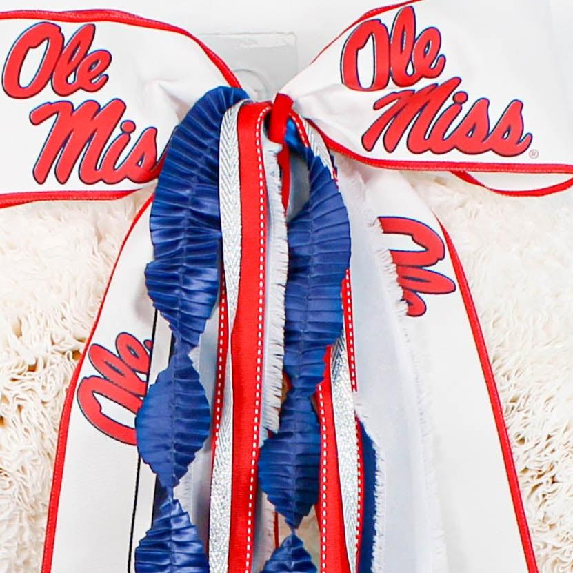 Ole Miss Rebels Collegiate Ribbon Set (with Bow) - Knot and Spool