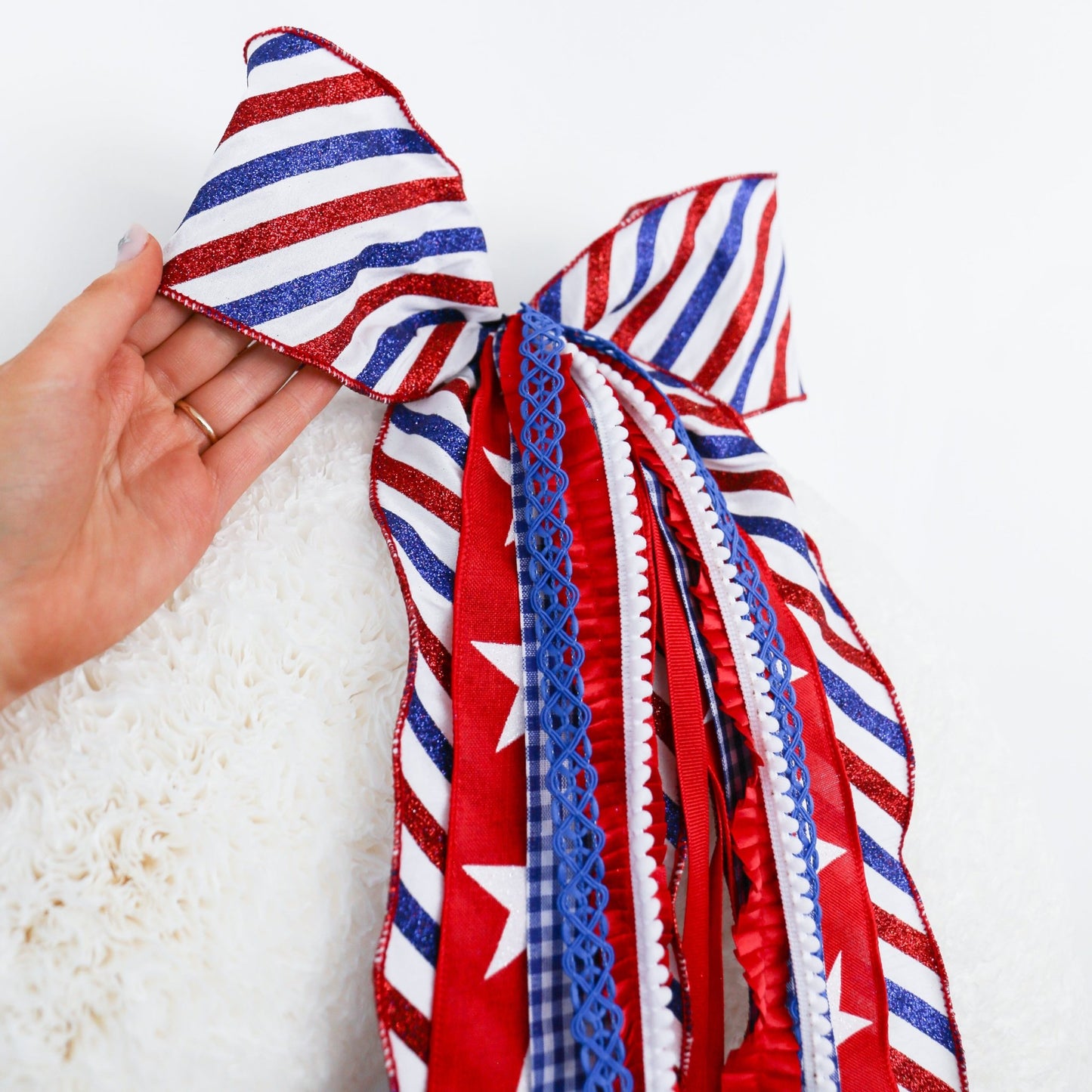 Red, White & Dazzle RIBBON SET™ (with Bow) - Knot and Spool