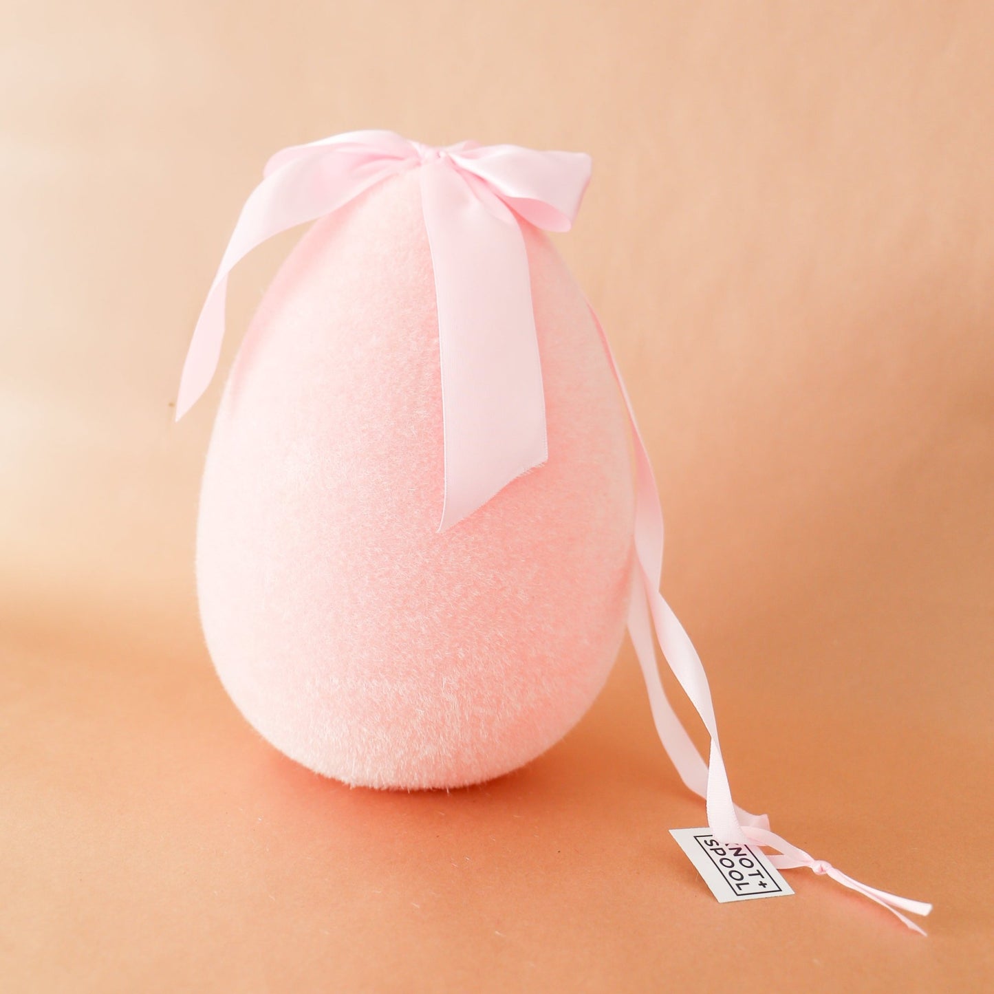 Springtime Soiree Pastel Flocked Hanging Egg | 10 - In - Knot and Spool