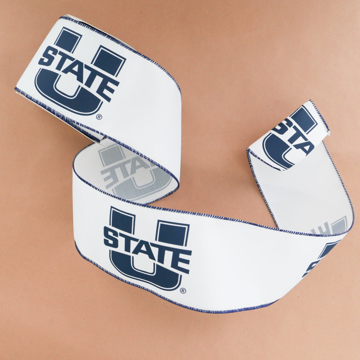 Utah State University Collegiate Ribbon | 4" | By the Yard - Knot and Spool