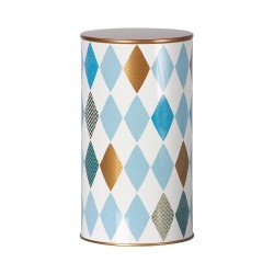 2016 Maileg Blue Harlequin Large Tin - Knot and Spool