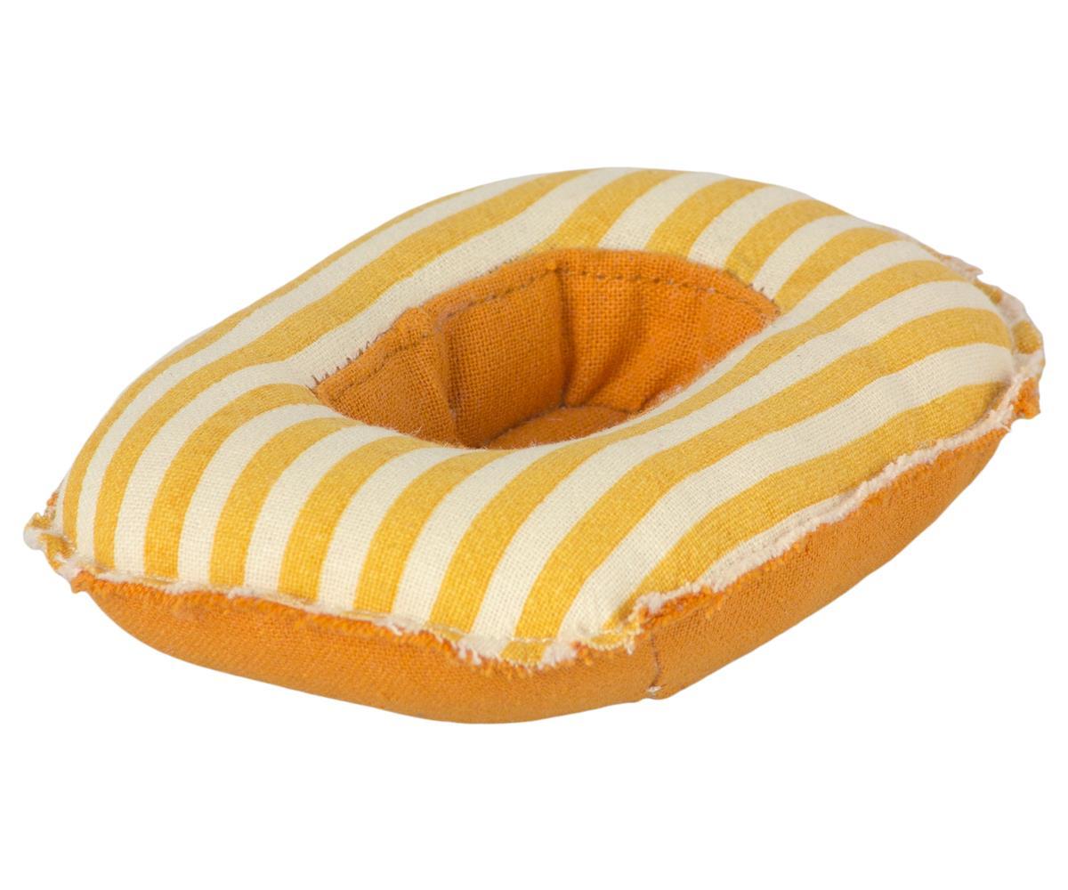 2021 Maileg Mouse Yellow Stripe Beach Raft Rubber Boat - Knot and Spool
