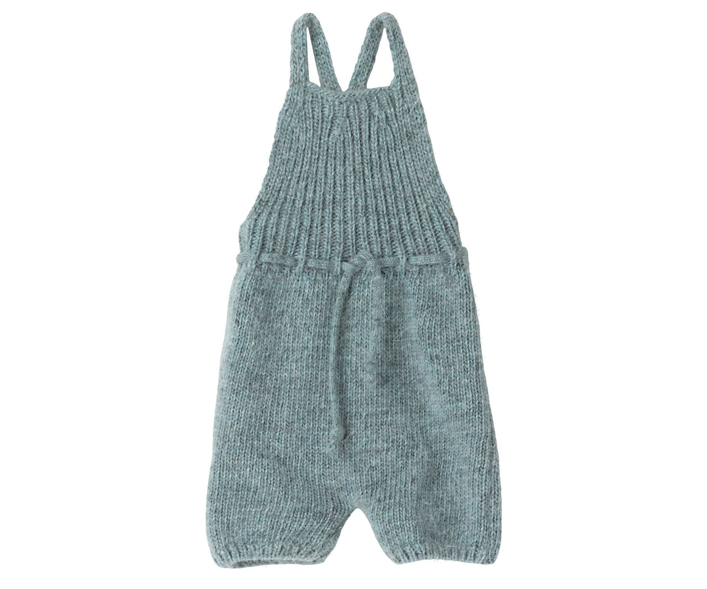 2022 Maileg Knitted Overalls - Size 4, Blue - Knot and Spool