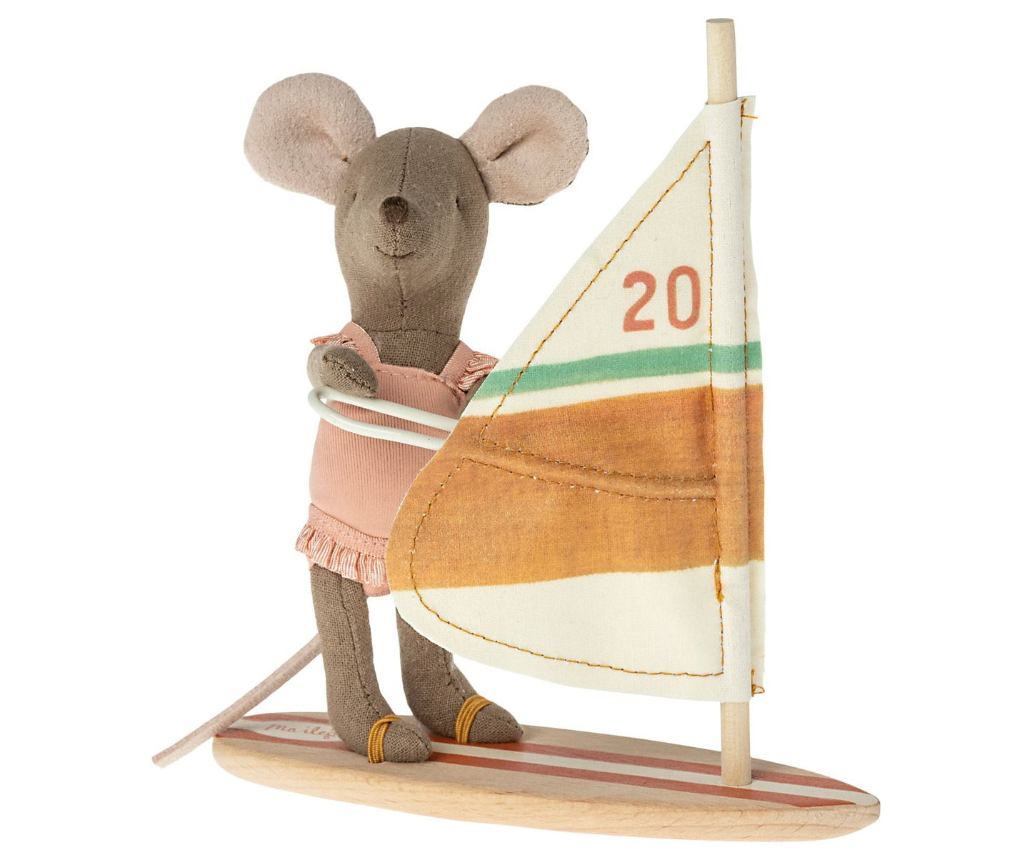 2022 Maileg Little Sister Surfer Mouse - Knot and Spool