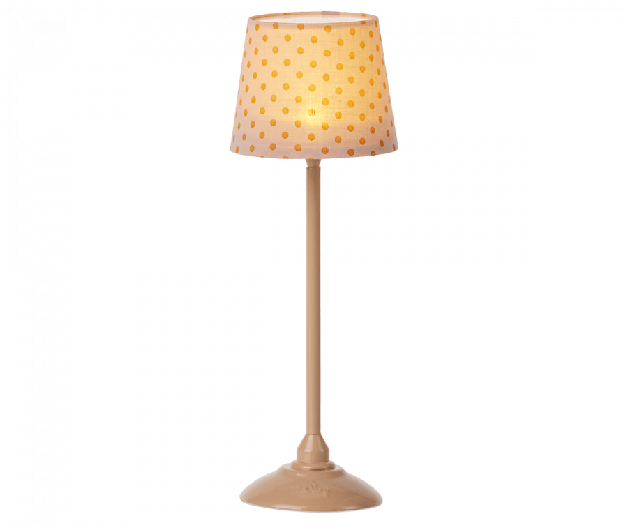 2022 Maileg Miniature Floor Lamp - Dark Powder - Knot and Spool