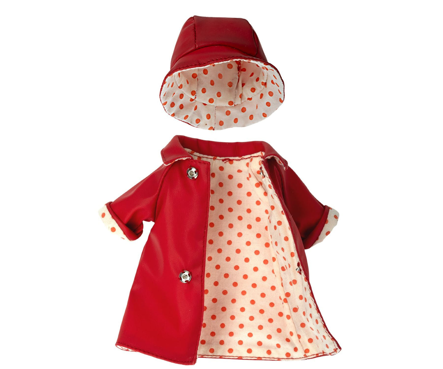 2022 Maileg Teddy Mum Rain Coat - Red - Knot and Spool