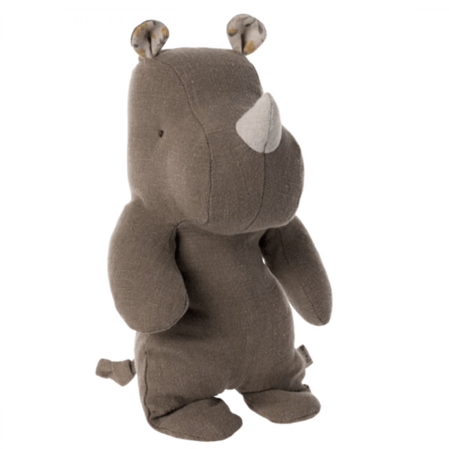 2023 Maileg Safari Friends Small Chocolate Rhino - Knot and Spool