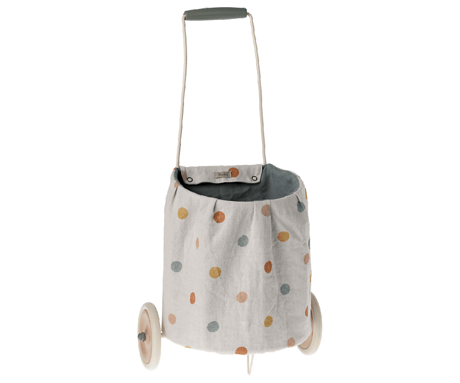 Maileg Blue Multi Dots Trolley - Knot and Spool