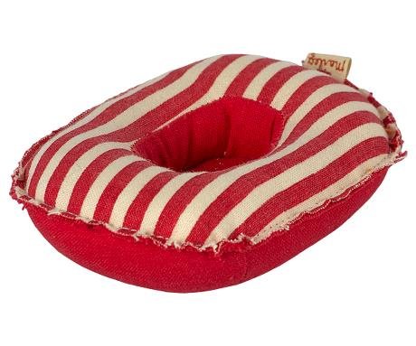 Maileg Rubber Boat Beach Raft - Red Stripe - Knot and Spool