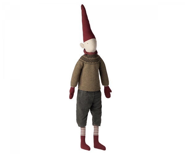 Maileg Size 6 Mega Boy Pixy with Scarf | Size 41 - in - Knot and Spool