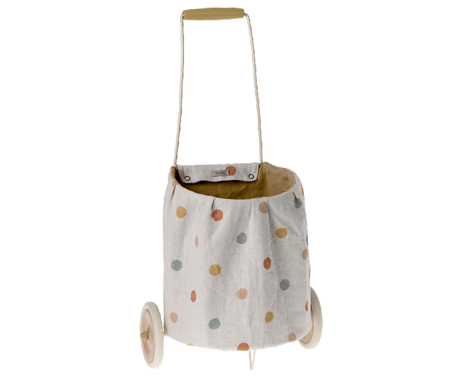 Maileg Yellow Multi Dots Trolley - Knot and Spool