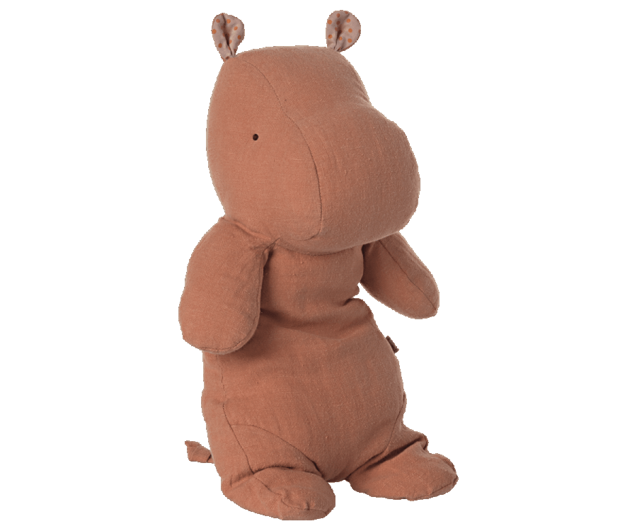 Safari friends, Medium hippo - Dusty coral - Knot and Spool