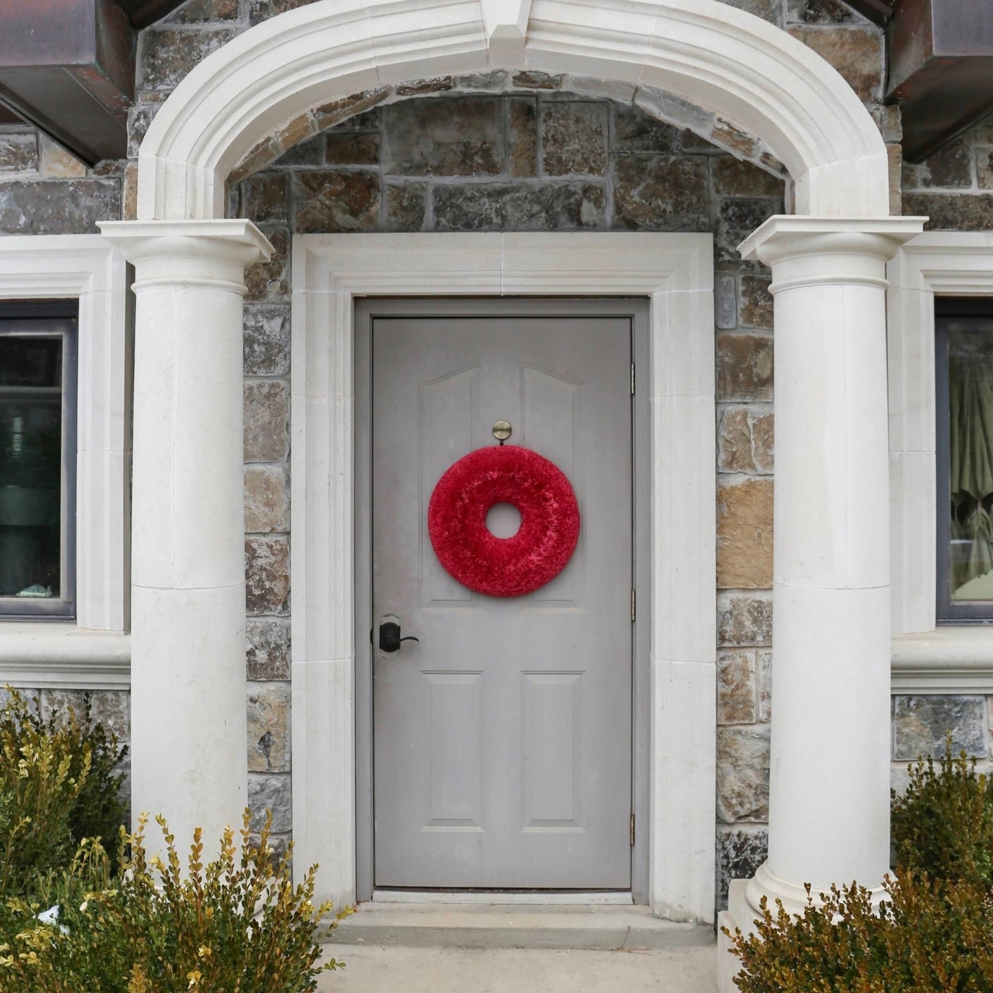 Viva Magenta Coffee Filter Wreath - Knot and Spool