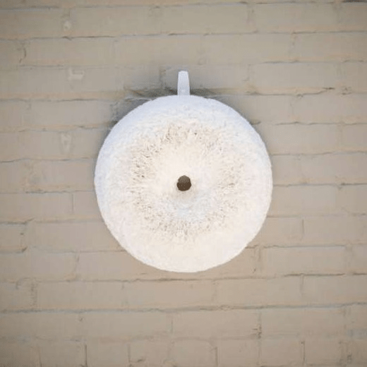 White Coffee Filter Wreath - Knot and Spool