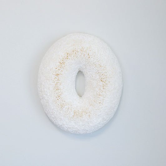 White Oval Coffee Filter Wreath - Knot and Spool