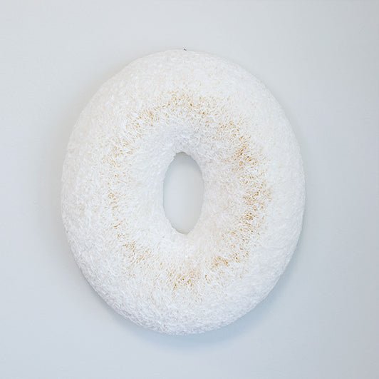 White Oval Coffee Filter Wreath - Knot and Spool