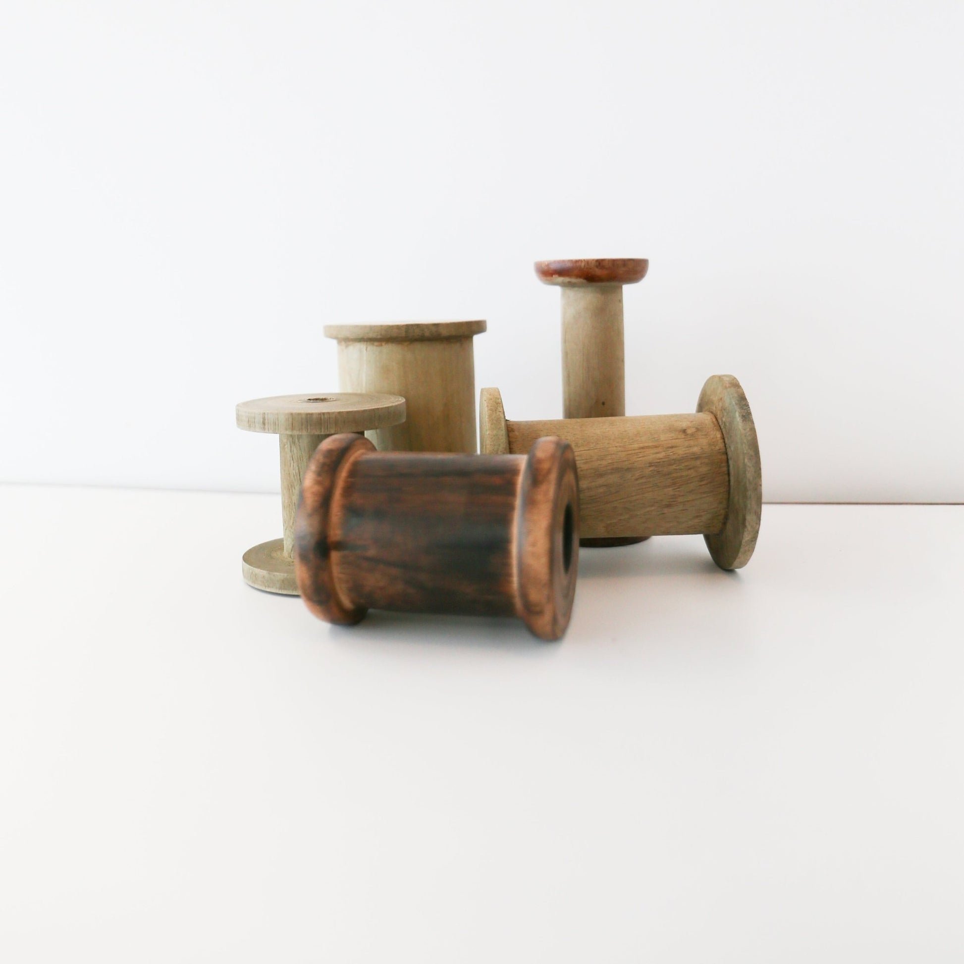 1.75" x 4.5" WOOD SPOOL - Knot and Spool