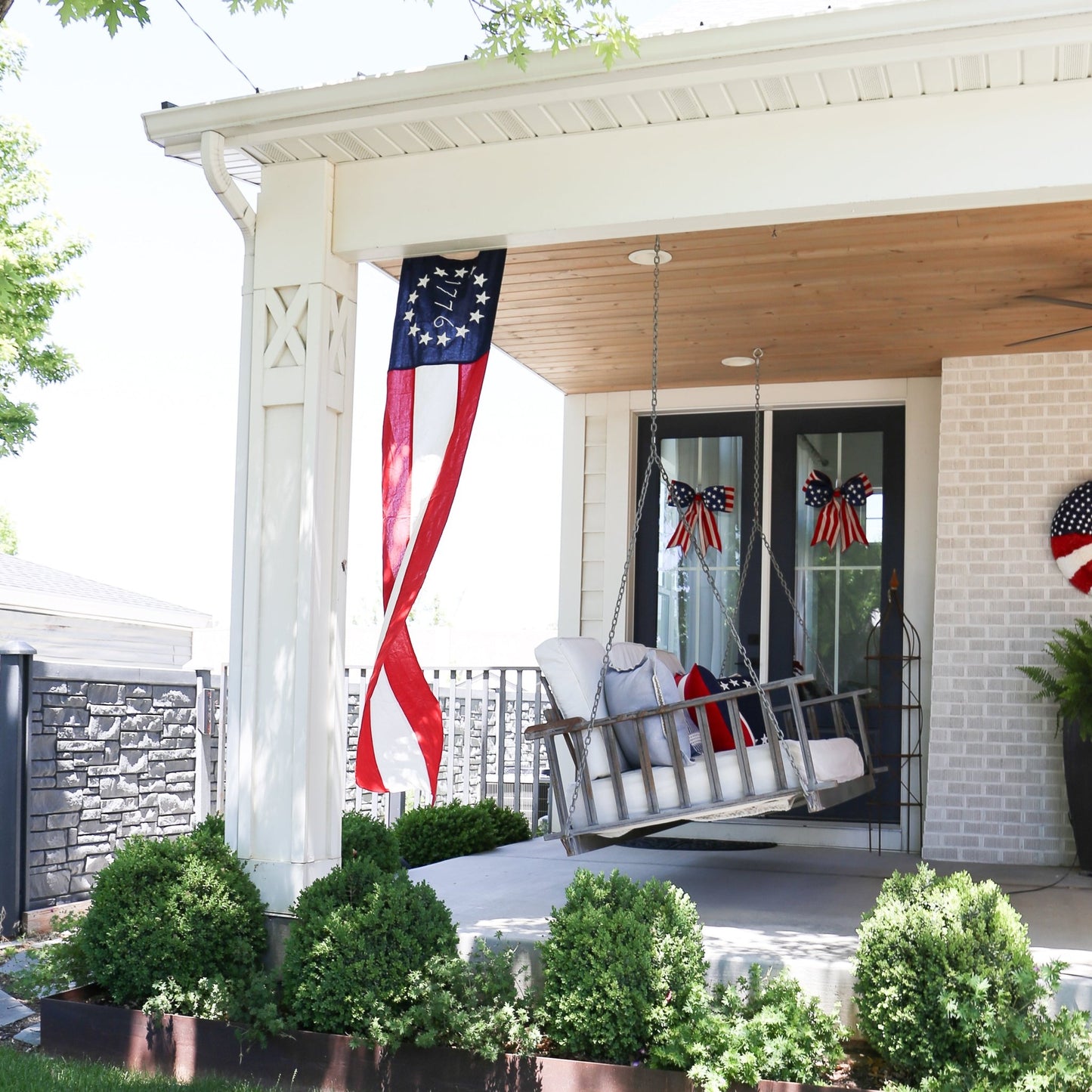 1776 Barn Banner | 20-in x 90-in - Knot and Spool