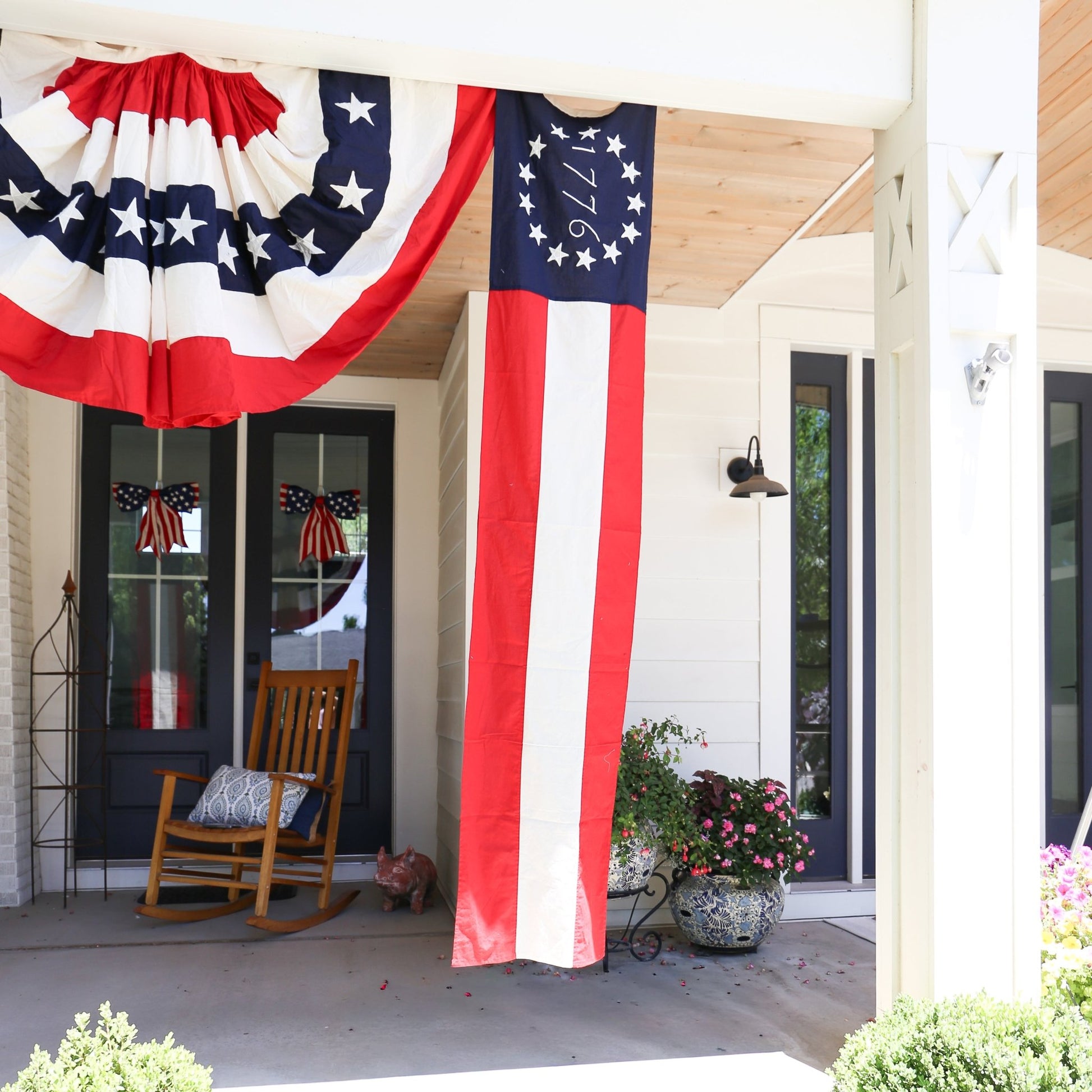 1776 Barn Banner | 20-in x 90-in - Knot and Spool