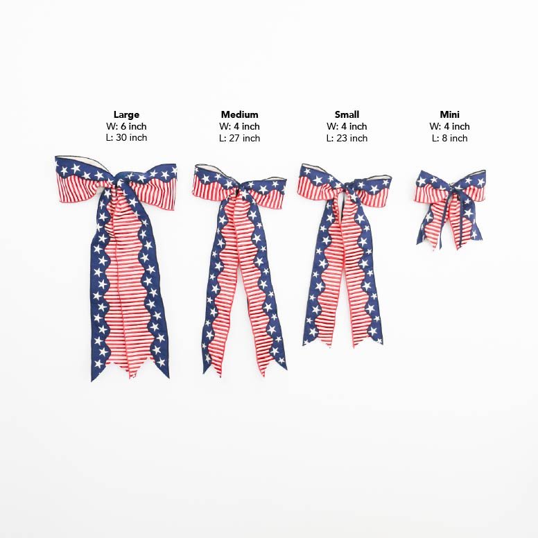 1776 Bow (with Bow) | 4 - inch - Knot and Spool