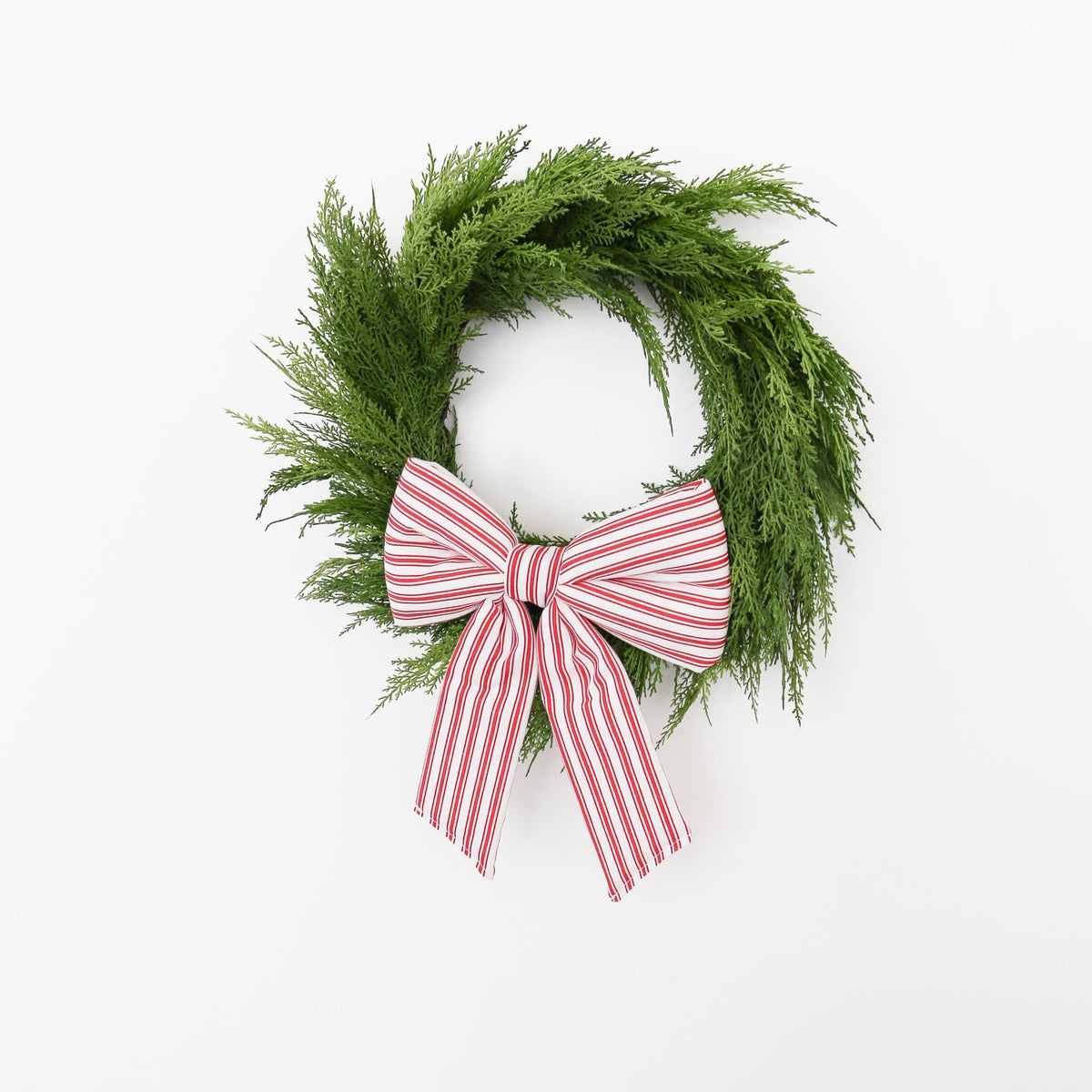17"L X 12"W Stripe Bow with Clip - Knot and Spool