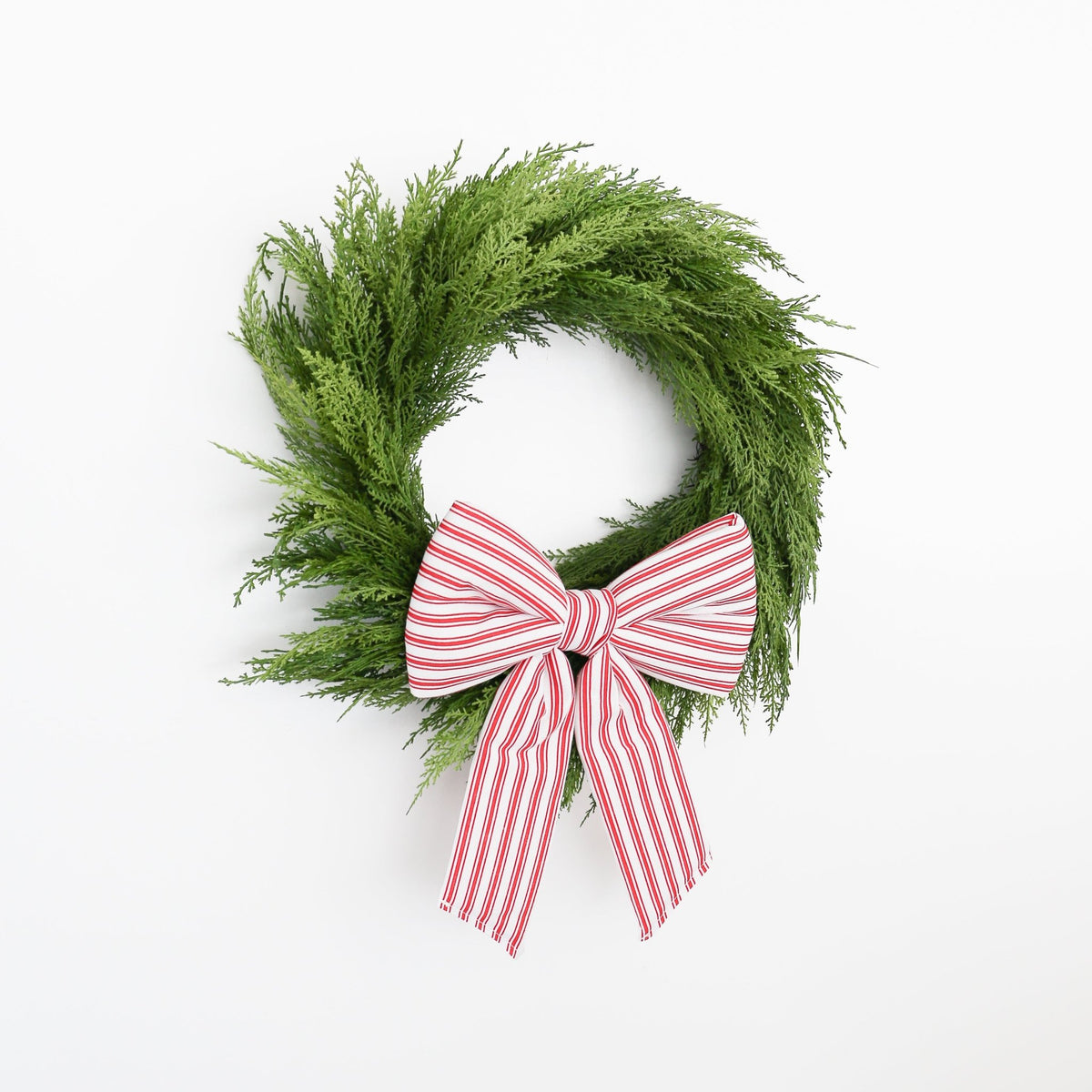 17"L X 12"W Stripe Bow with Clip - Knot and Spool