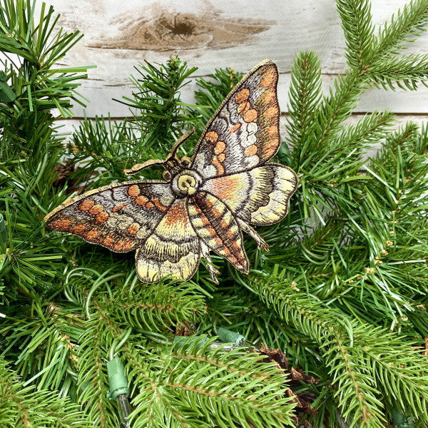 Brown Moth Halloween Ornament