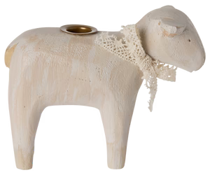 2025 Maileg Off-White Lamb Candle Holder