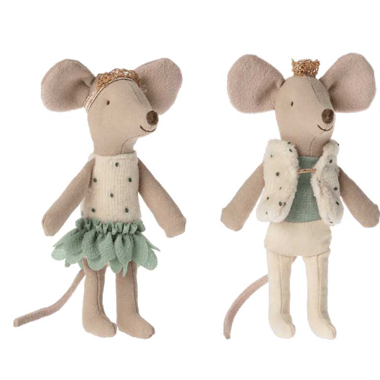 2022 Maileg Little Sister & Brother Royal Twin Mice in Box
