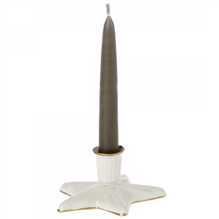 2022 Maileg White Star Candle Holder - Knot and Spool