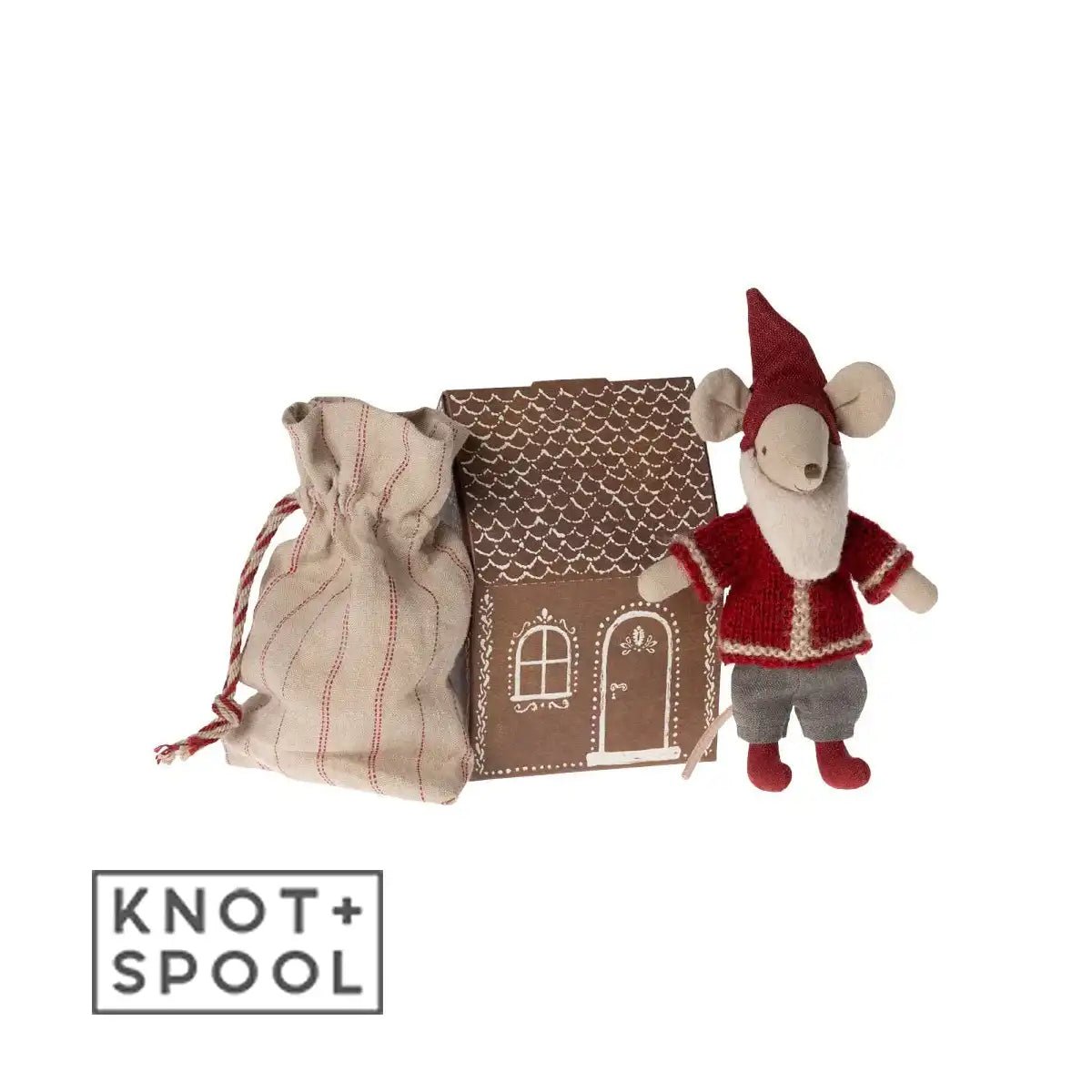 2023 Maileg Santa Christmas Mouse - Knot and Spool