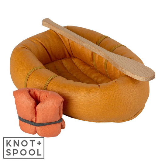 2024 Maileg Dusty Yellow Rubber Boat - Knot and Spool