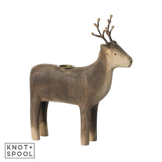 2024 Maileg Large Reindeer Candle Holder - Knot and Spool