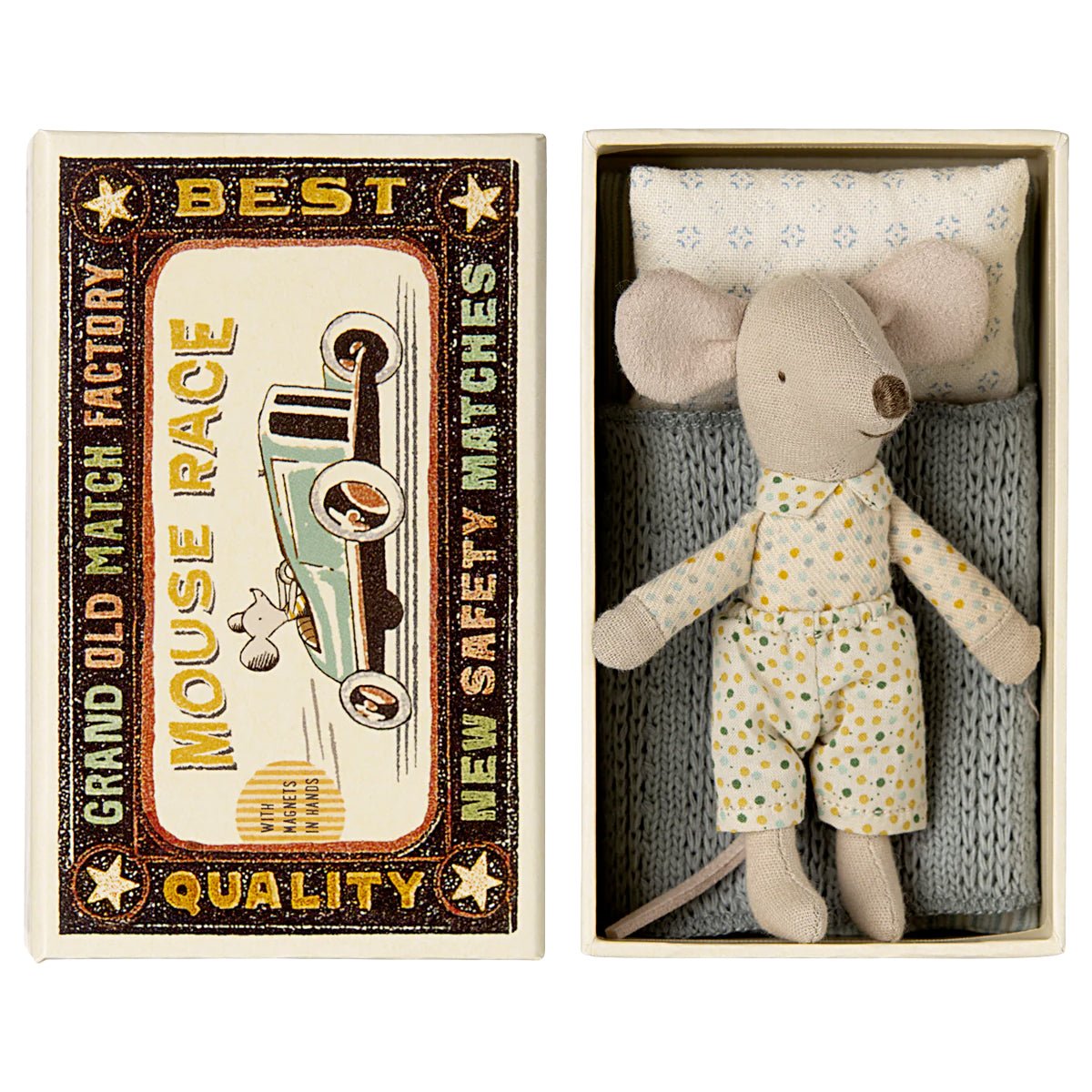 2024 Maileg Little Brother Mouse in Matchbox - Knot and Spool