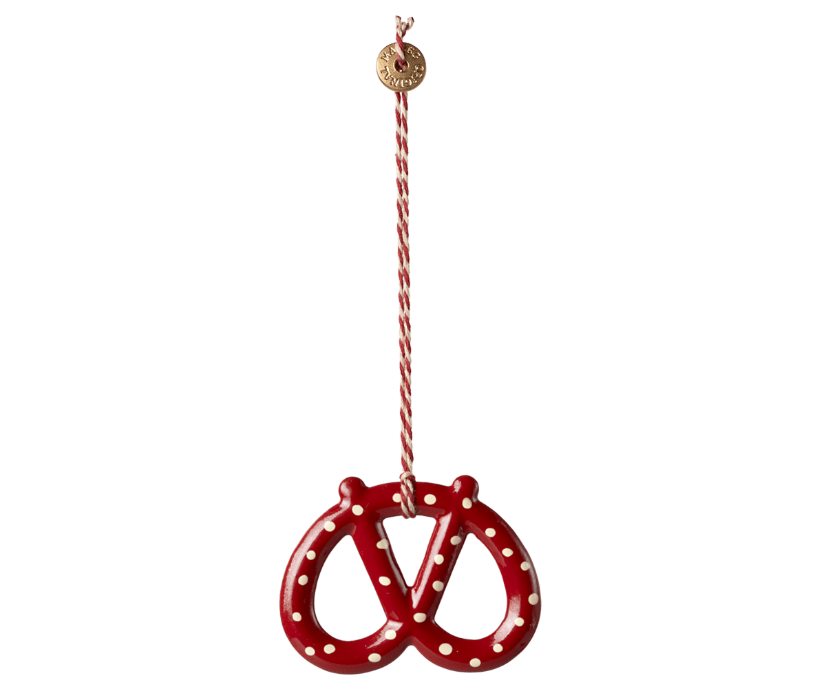 2024 Maileg Metal Dot Pretzel Star Ornament - Knot and Spool
