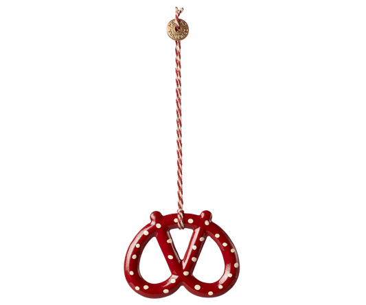 2024 Maileg Metal Dot Pretzel Star Ornament - Knot and Spool