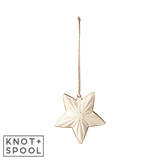 2024 Maileg Metal Star Ornament - Knot and Spool