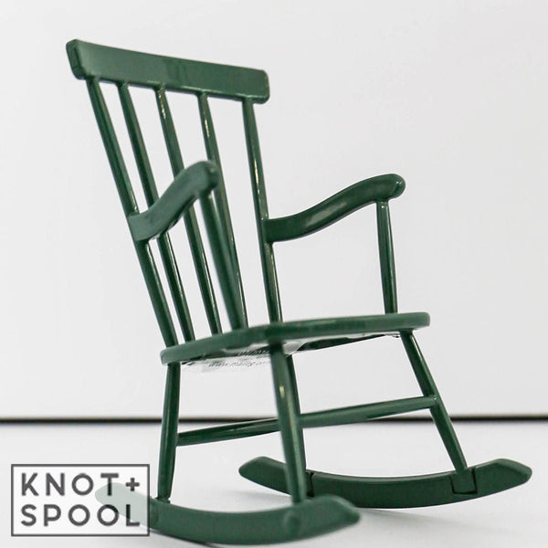 2024 Maileg Mouse Dark Green Rocking Chair – Knot and Spool