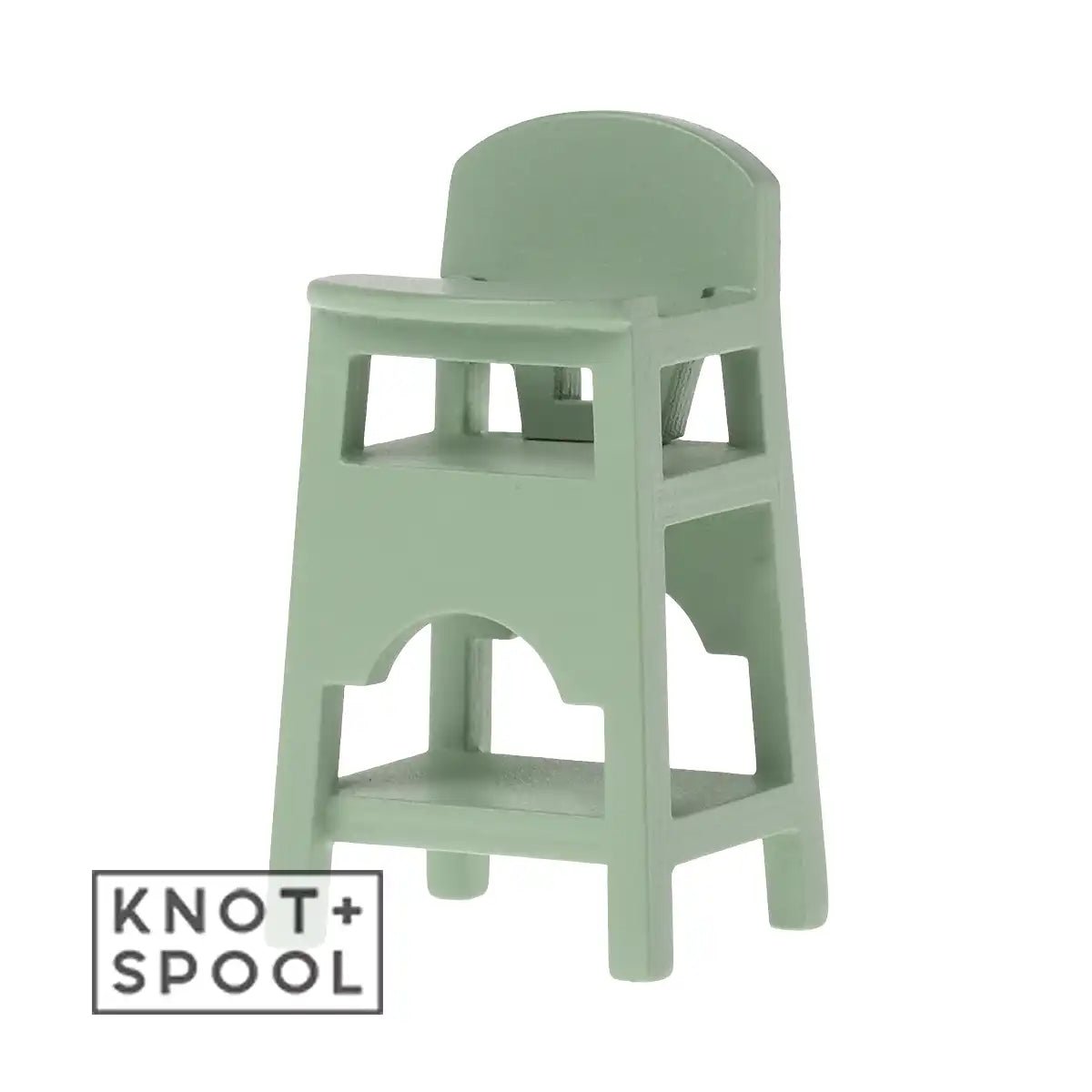 2024 Maileg Mouse Mint High Chair - Knot and Spool