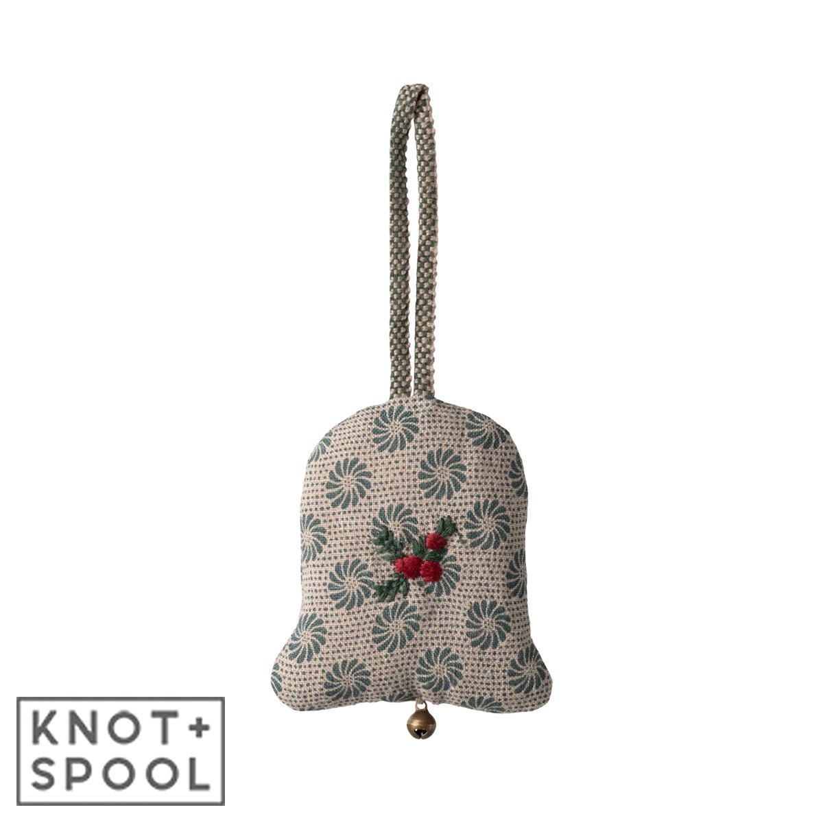 2024 Maileg Small Bell Ornament - Knot and Spool