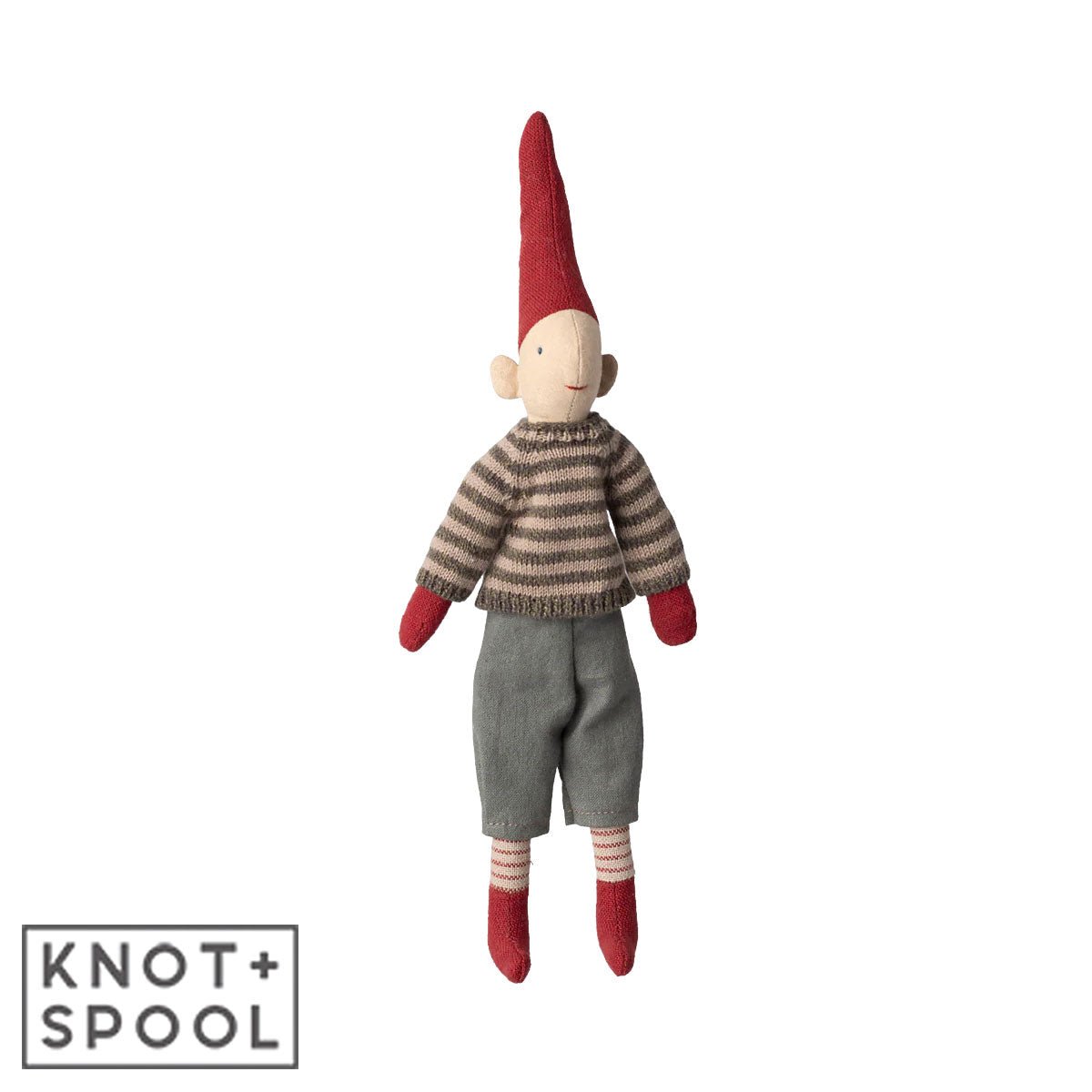 2025 Maileg Boy Pixy in Knitted Sweater | Size 1 - Knot and Spool