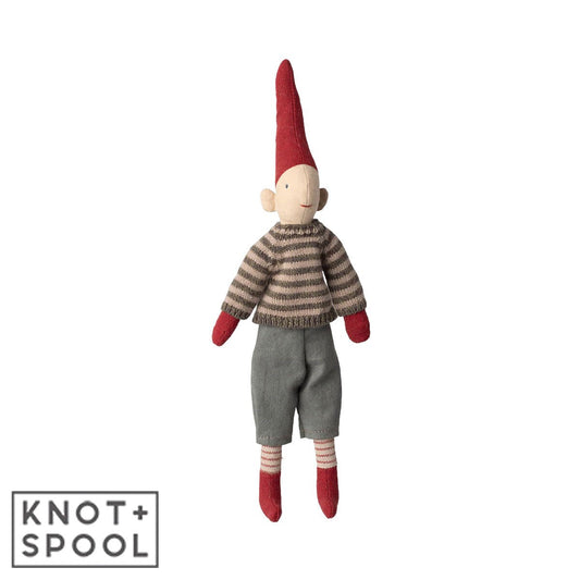 2025 Maileg Boy Pixy in Knitted Sweater | Size 1 - Knot and Spool