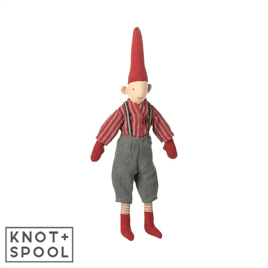 2025 Maileg Boy Pixy in Red Shirt | Size 2 - Knot and Spool