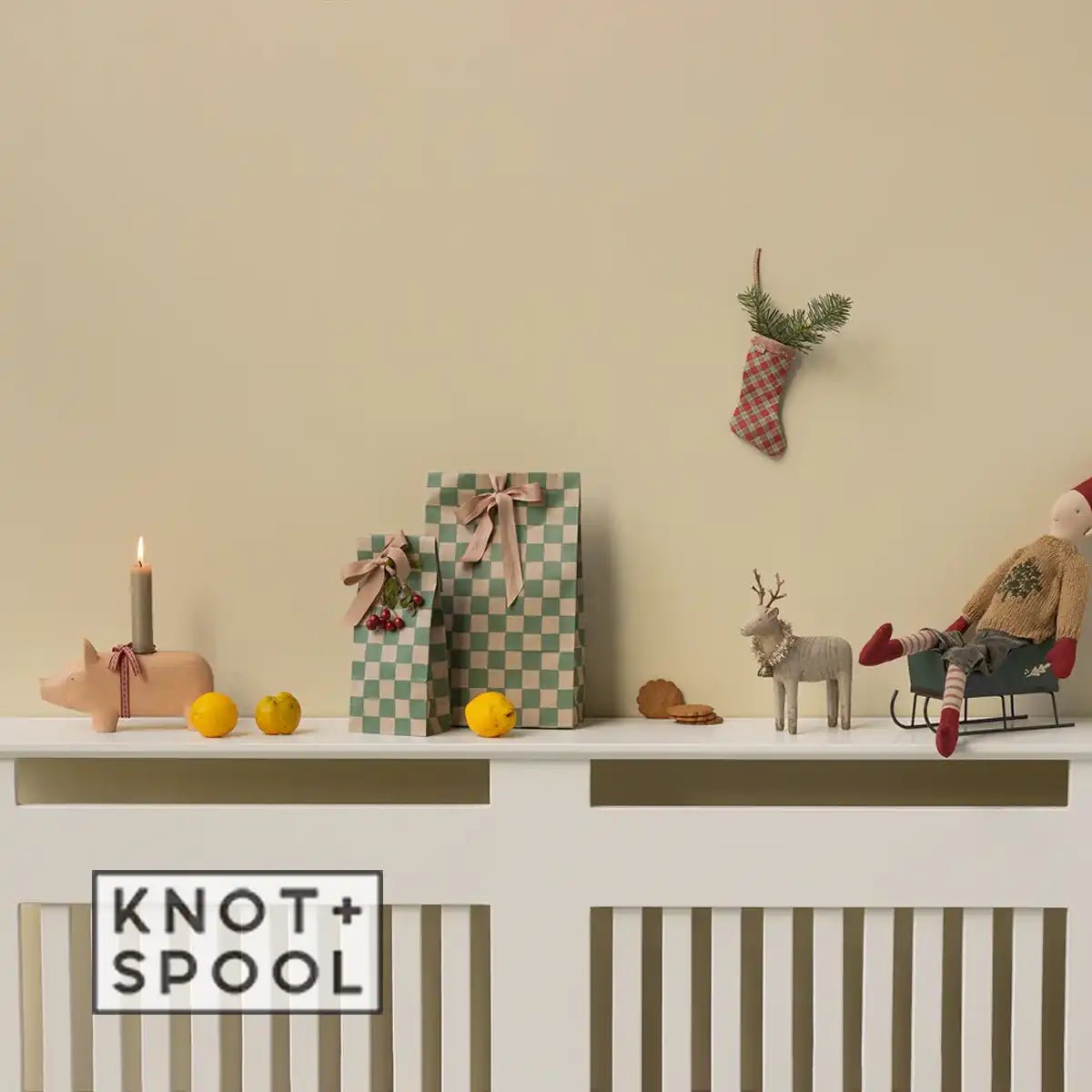 2025 Maileg Boy Pixy with Pants & Knitted Sweater | Size 3 - Knot and Spool