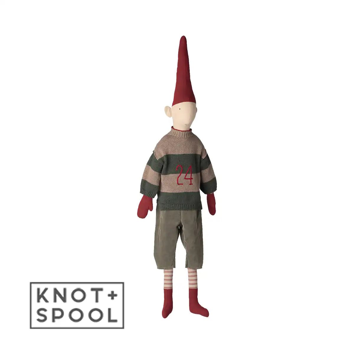 2025 Maileg Boy Pixy with Skirt & Knitted Sweater | Size 6 - Knot and Spool